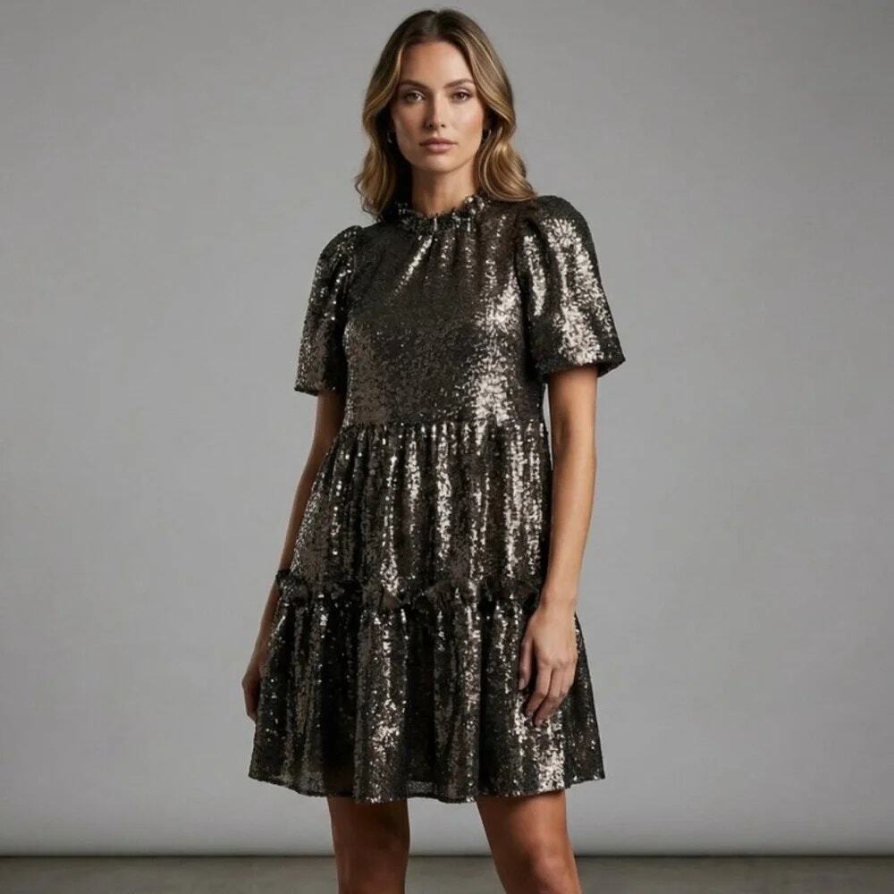SEA NEW YORK Rachelle Sequin Tunic Dress Size XS NWT Retail $425
